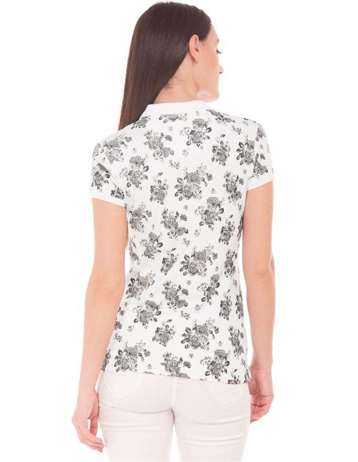 U.S. Polo Assn. Women White Casual Wear T-Shirt